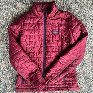 Patagonia Maroon Quilted Jacket
